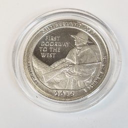 Silver 2016 Proof Kentucky  Quarter Cumberland Gap National Park