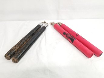 Martial Arts Wood Nunchucks And Training Nunchucks Used