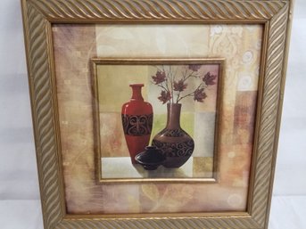 Framed Pottery Vessels Decorative Wall Art Print