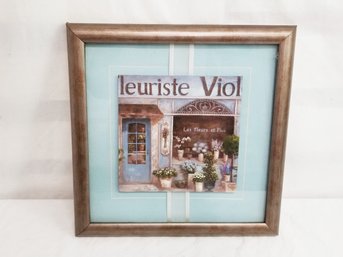 Fleuriste Viol French Botanical Flower Shop Framed Decorative Wall Art