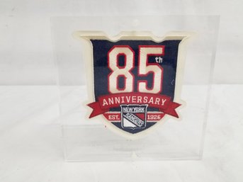 1991 New York Rangers 85th Anniversary Patch Under Glass