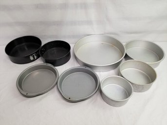 Baker's Take Note!! Selection Of Round Cake Pans & Springform Pans