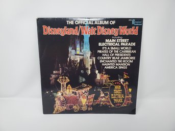 1980 Disneyland Walt Disney World Vinyl Album - Songs From The Theme Parks