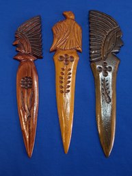 Wood Carved Knives