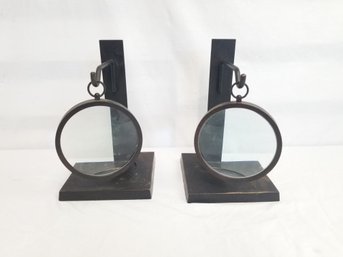 Pottery Barn Candle Holders  With Hanging Magnifying Glass Large