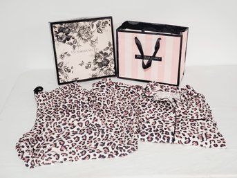 NWT Never Worn Victoria's Secret Ladies Leopard Print 2 Piece Loungewear Set - Size Medium