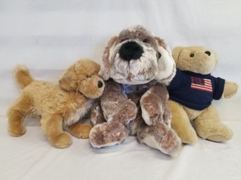 Three Stuffed Plush Toys