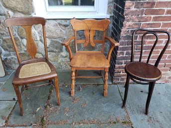 Trio Of Vintage Chairs