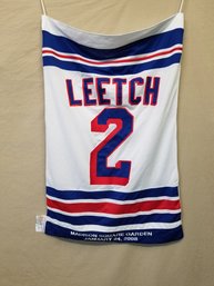 Brian Leetch New York Rangers Retirement Banner Rare 1/24/08 Madison Square Garden - NHL Hockey