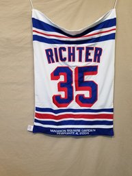 NHL Hockey MIke Richter New York Rangers Retirement Banner Madison Square Garden 2/4/04