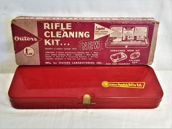 Vintage Outers Rifle Cleaning Kit With Metal Case