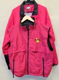 Mount Gay Rum Red And Black Waterproof Vest And Windbreaker Sizes XL-XXL