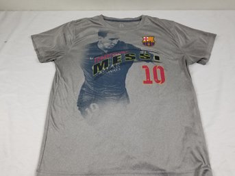 Vintage Lionel Messi Barcelona Soccer T-shirt - Size Large