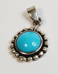 Blue Stone Sterling Silver Pendant