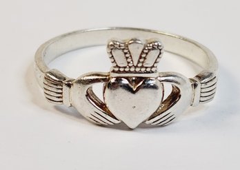 Classic New Sterling Silver Claddagh Ring