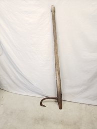 Antique Cant Hook Wood Logging Tool Log Hook Rustic Rusted Metal Decor