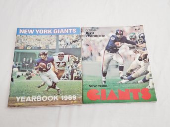 1969 & 1970 NFL New York Giants Football Game Programs