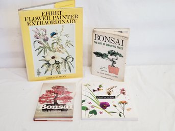 Selection Of Botanical Art & Bonsai Design Books