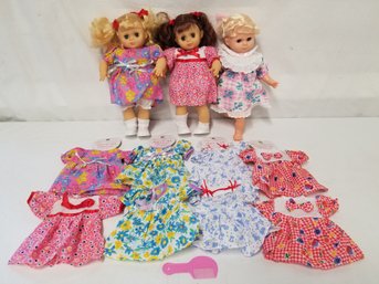 Magic Moments Sleepy Eye Dolls & Dresses