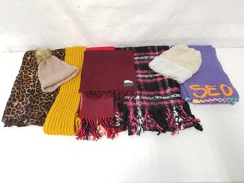 Women's Winter Wear Lot #2: Victoria Secret Scarf, Halston Cashmere Scarf & More