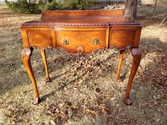 High Quality Console Light Veneer, Vintage Carved Yew Wood? With Claw Feet