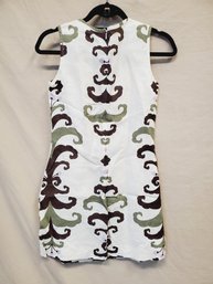 Cute Tory Burch Size 2 Ladies 100 Percent Linen Sleeveless Dress