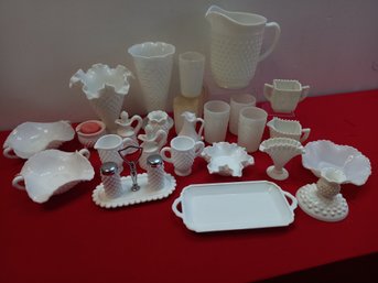 Assorted Milk Glass Lot