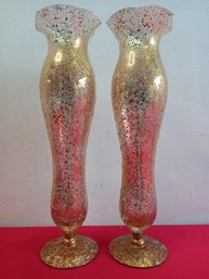 Handmade West Virginia Glass Bud Vases