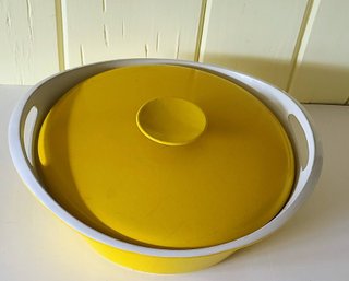 Copco From Denmark Michael Lax MCM Enamel And Cast Iron Casserole/ Dutch Oven Pot With Lid