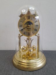 Thomaston Globe Brass Clock