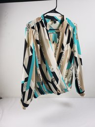 Colorful Ladies Alfani Blouse - Size 8