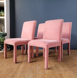 1984 Original DIA Upholstered Parsons Chairs