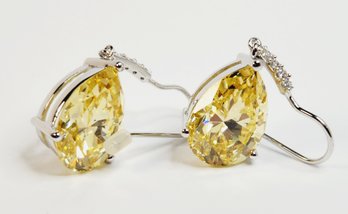 New Lemon Quartz Sterling Silver Earrings