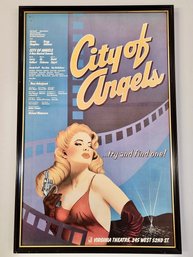 Framed Broadway Window Card For City Of Angels