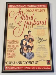 Framed Broadway Window Card For An Ideal Husband