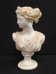 Lovely Vintage Diana Artemis Plaster Bust Statue