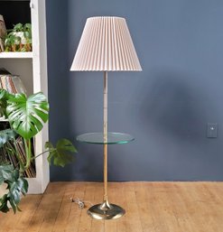 Mid Century Floor Lamp With Glass Table