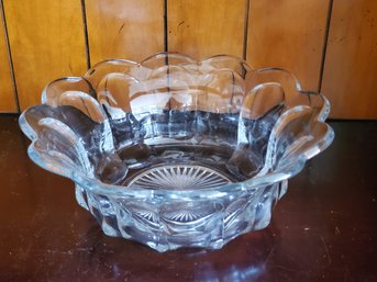 Vintage Heisey Colonial Clear Punch Glass Punch Bowl