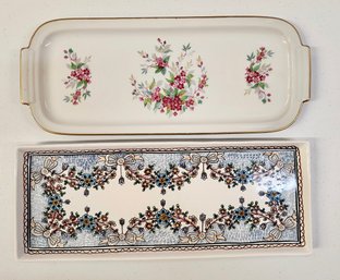 Two Dresser Or Bread Trays - Limoges And Portugal