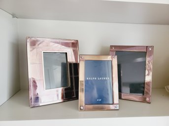 Assortment Of Ralph Lauren Silver Plate Photo Picture Tabletop Frames