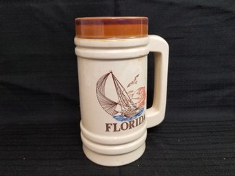 Large Florida Beer Stein Mug