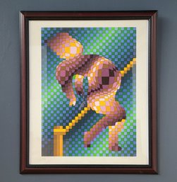 Pencil Signed Victor Vasarely (1906-1997) Opt Art Serigraph