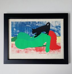 70s Pencil Signed Serigraph Nude