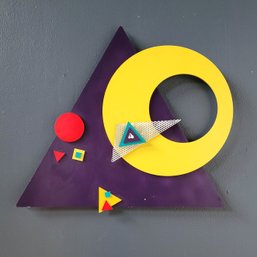 Late 80s Postmodern Memphis Style Wall Sculpture