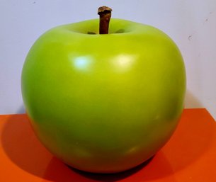 Extra Large Decorative Green Apple Ceramic Or Composite Material?