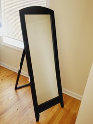 Black Wood Framed Easel Back Freestanding Full Length Mirror