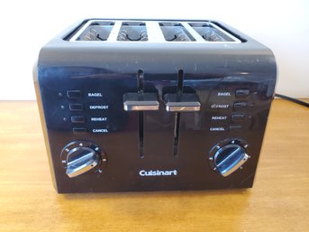 Cuisinart Black Four Slice Toaster - Model CPT-142