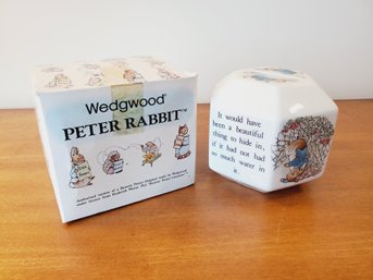 Wedgwood Beatrix Potter Peter Rabbit Porcelain Coin Bank Money Box In Original Box
