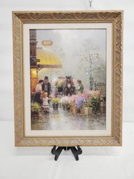 2002 Framed G. Harvey Holiday Flower Shop Roland Giclee Signed & Numbered 123 Of 950 Lithograph With COA
