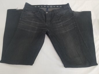 Men's The Earnest Sewn Black Button Fly Jeans - Size 37W X 33L